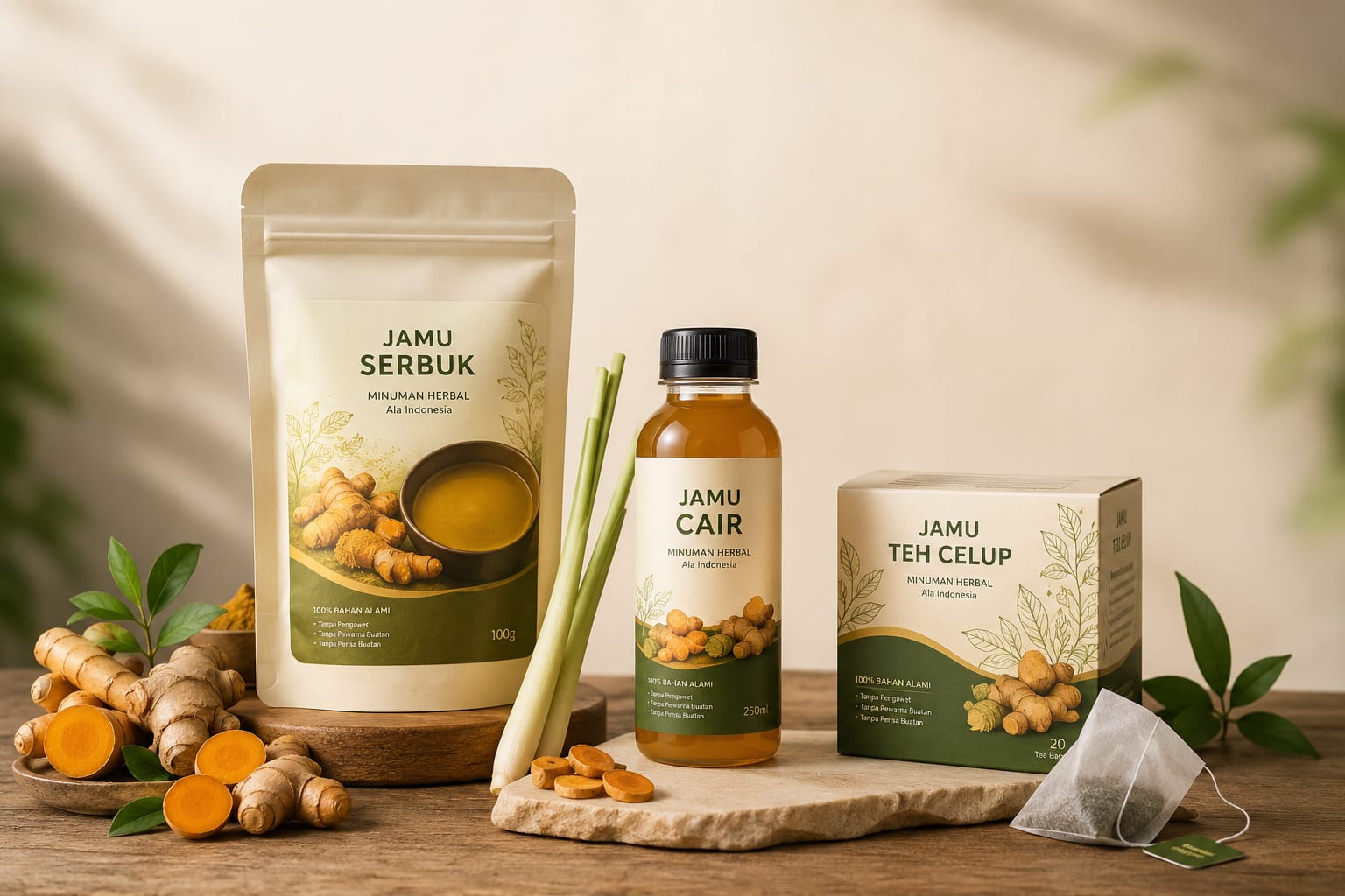 Program Bangun Bisnis Jamu dengan tiga format produk jamu
