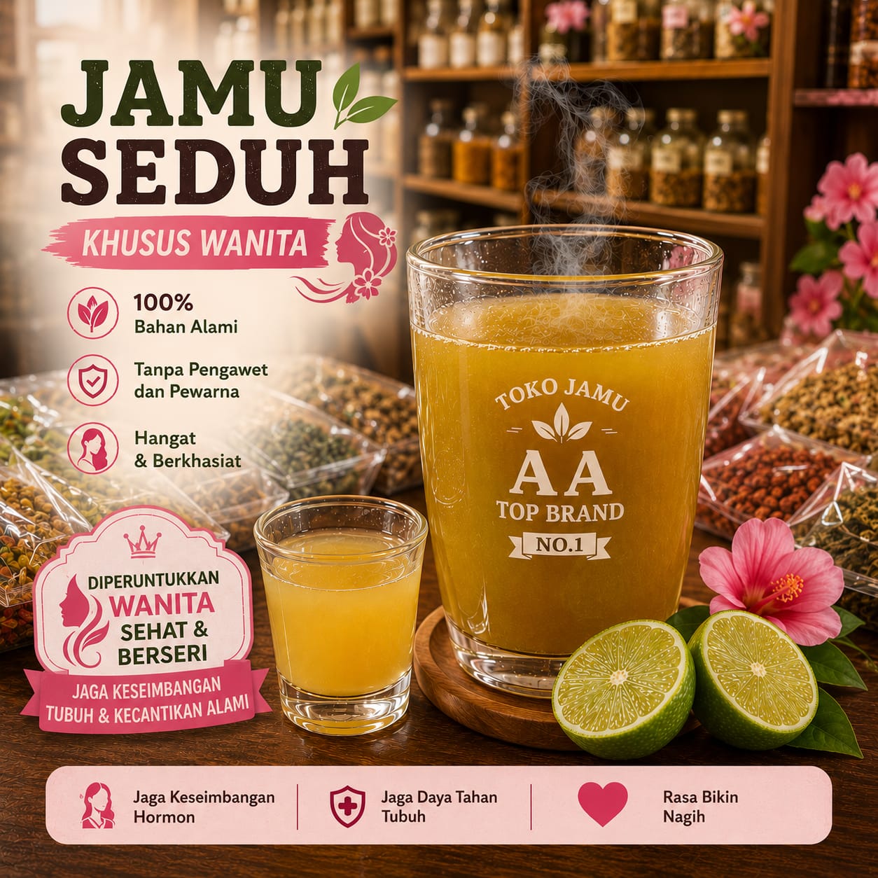 Jamu seduh khusus wanita